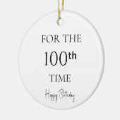 100回目のお誕生日おめでとう セラミックオーナメント (左)
