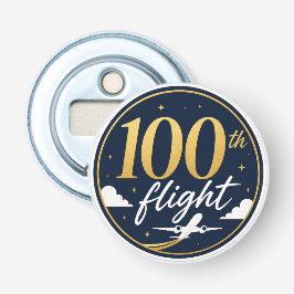 100回目のフライト ゴールド飛行機 旅行のお土産 栓抜き