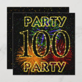 100回目の花火大会 招待状 (正面/裏面)