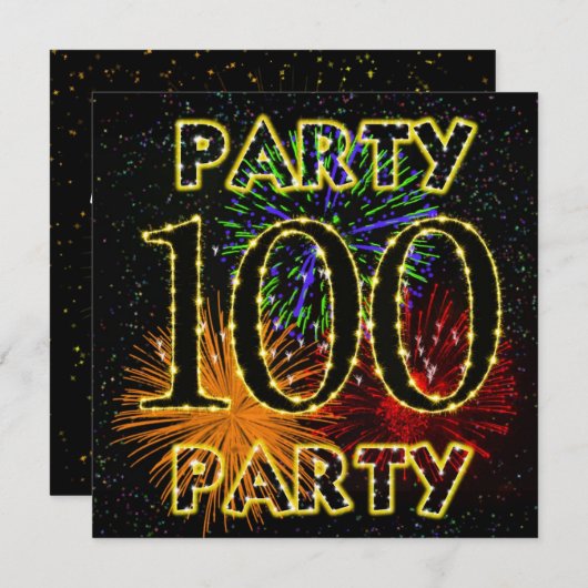 100回目の花火大会 招待状 (正面/裏面)