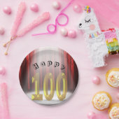 100回目の誕生日パーティーがスポットライトで開かれる ペーパープレート (パーティー)