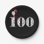 100回誕生日パーティー風船 ペーパープレート (正面)
