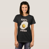 100天ぷらサニーサイドアップフライ卵 Tシャツ (正面フル)
