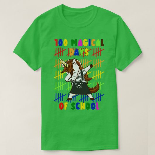 100学校ユニコーンの魔法の日12 Tシャツ (デザイン正面)