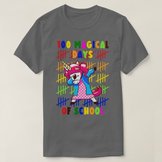 100学校ユニコーンの魔法の日16 Tシャツ (デザイン正面)