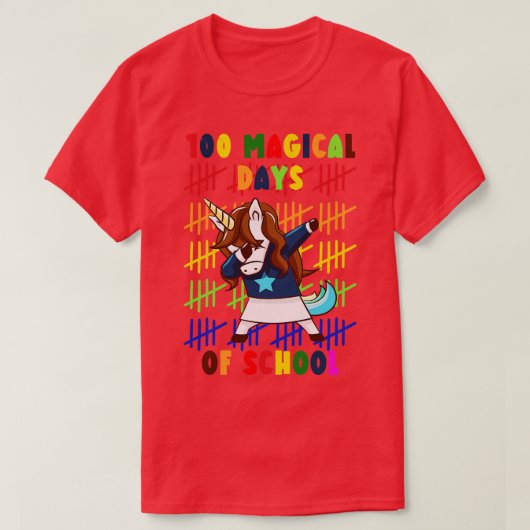 100学校ユニコーンの魔法の日3 Tシャツ (デザイン正面)