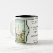 100年のファティマ記念日1917-2017年 ツートーンマグカップ (正面左)