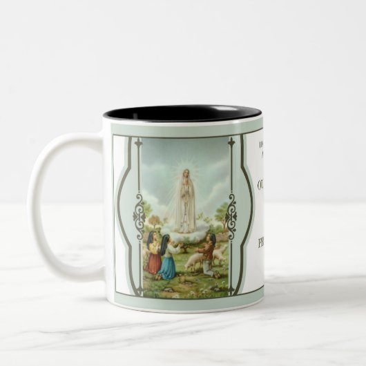 100年のファティマ記念日1917-2017年 ツートーンマグカップ (左)