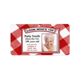 100年の古いステッカーラベル – 簡単カスタマイズ先 ラベル