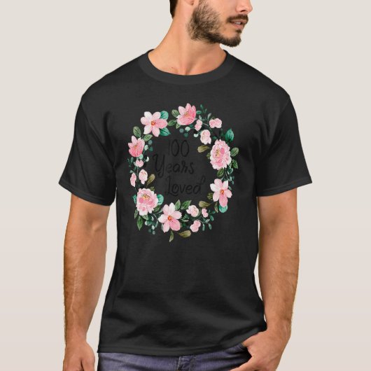 100年の愛する男性の女性100歳カッコいい100th tシャツ (正面)