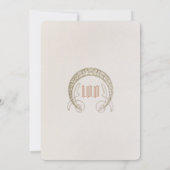 100年エレガントお祝いアールヌーボーミュシャ 招待状 (裏面)