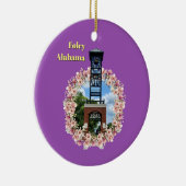 100年プラザ時計フォーリーアラバマパープルシェード セラミックオーナメント (右)