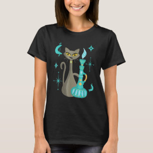 100年モダン半ばのいたずら猫とジェニー・ランプ Tシャツ