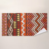 100年以上前のタイのカラフル・ハンドクラフト・ペ バスタオル (バスタオル)
