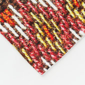 100年以上前のタイのカラフル・ハンドクラフト・ペ フリースブランケット (角)