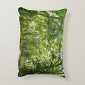 100年公園の森の道の日光 アクセントクッション (裏面(縦))
