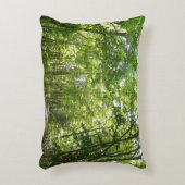 100年公園の森の道の日光 アクセントクッション (正面(垂直))