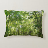 100年公園の森の道の日光 アクセントクッション (裏面)
