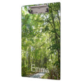 100年公園の森の道の日光 クリップボード (左)