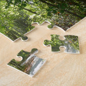 100年公園の森の道の日光 ジグソーパズル (側面)