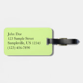 100年公園の森の道の日光 ラゲッジタグ (裏面横)