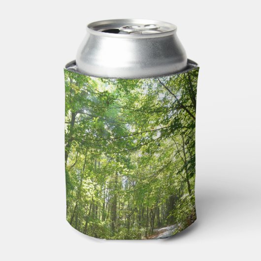 100年公園の森の道の日光 缶クーラー (缶正面)