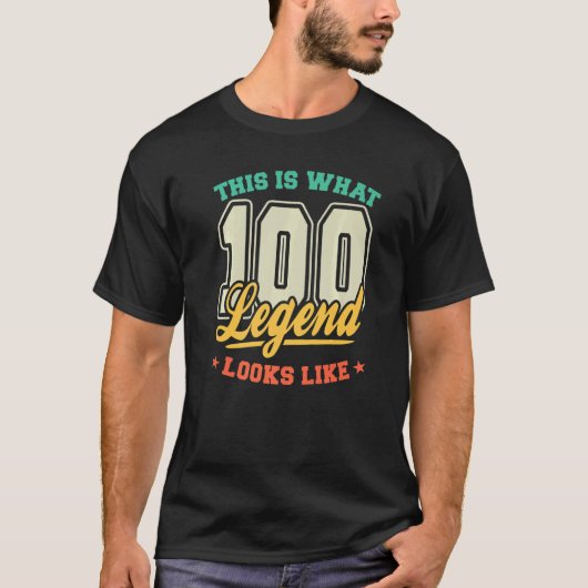 100年前の伝説100はBiに似ている Tシャツ (正面)