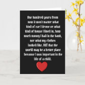 100年後のグリーティングカード カード (黄色い花)