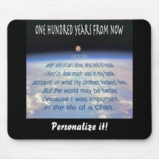 100年後。.... マウスパッド (正面)