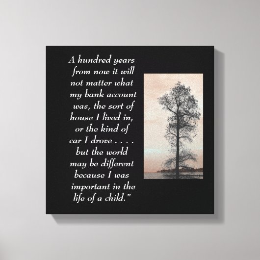 100年 – キャンバスアートプリント キャンバスプリント (正面)