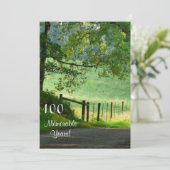 100年/誕生祝い-風景 招待状 (スタンド正面)