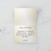 100年Yrs Centenarian誕生日ブラック/金ゴールド文字 カード (内部)