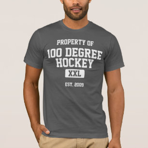 100度のホッケーの特性 Tシャツ