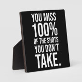 100恋しく思%のショットを取らない フォトプラーク (正面)