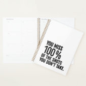 100恋しく思%のショットを取らない プランナー手帳 (ディスプレー)