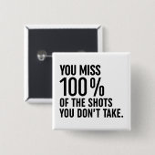 100恋しく思%のショットを取らない 缶バッジ (正面&裏面)