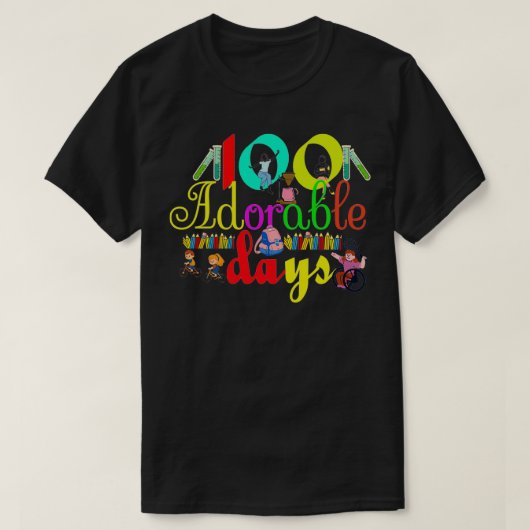 100愛らしい日2 Tシャツ (デザイン正面)