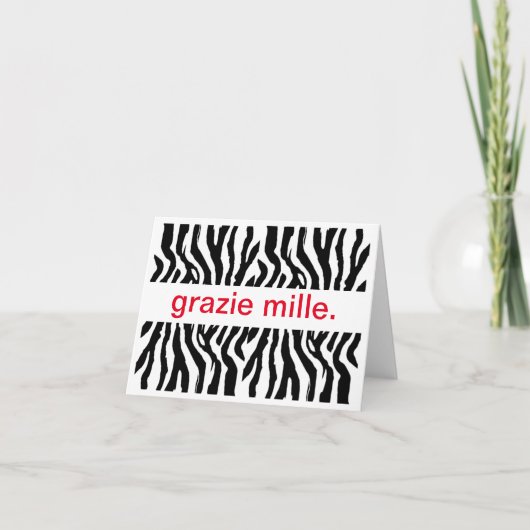 100感謝してい人 サンキューカード (正面)