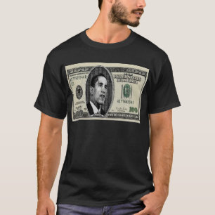 $100手形のオバマ Tシャツ