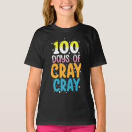 100日おめでとう!クレイジーな100日目の先生 Tシャツ