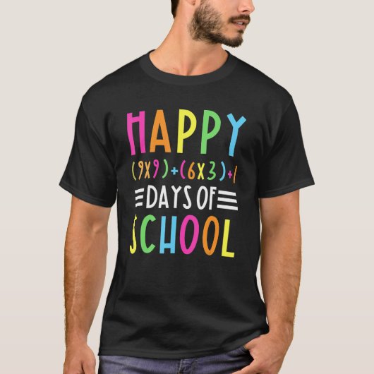 100日おもしろいの卒業式の楽しい教え日 Tシャツ (正面)