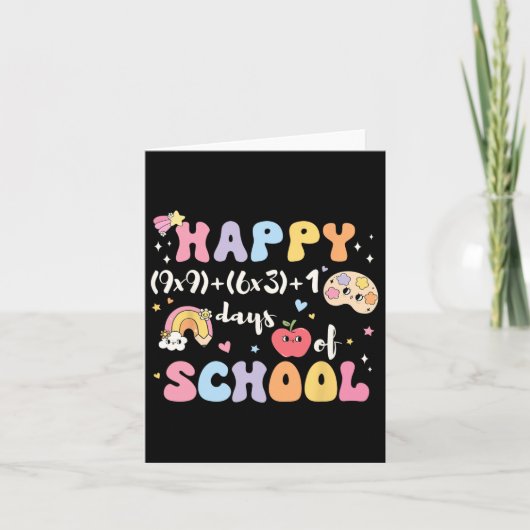 100日おもしろい数式100日の学校Ma カード (正面)