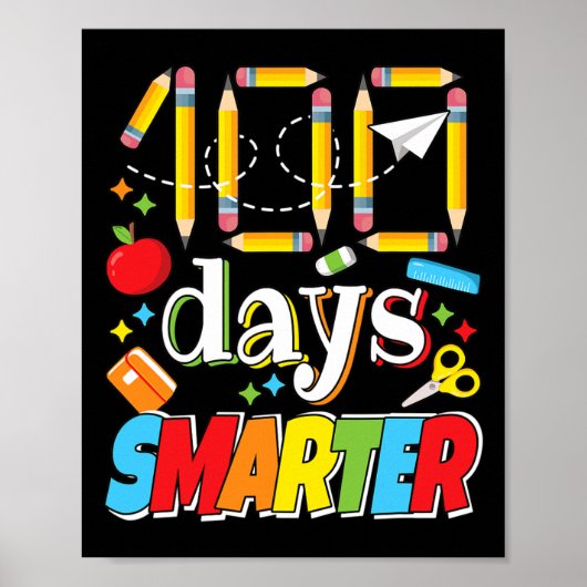 100日お祝い先生学生100 ポスター (正面)