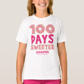 100日かわいいドーナツ学校の100日 Tシャツ (正面)