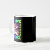 100日かわいいユニコーン100日頭が切れる コーヒーマグカップ (正面左)