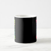 100日かわいいユニコーン100日頭が切れる コーヒーマグカップ (中央)