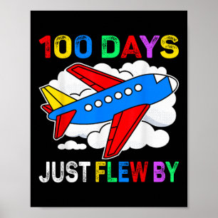 100日が飛行機で100日目に飛行 ポスター