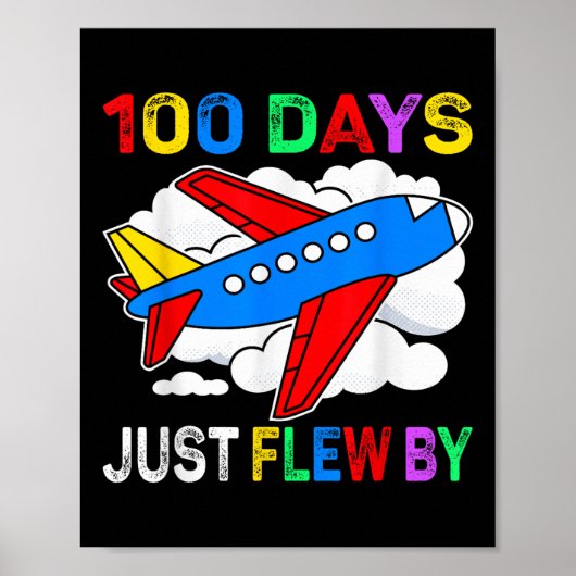 100日が飛行機で100日目に飛行 ポスター (正面)