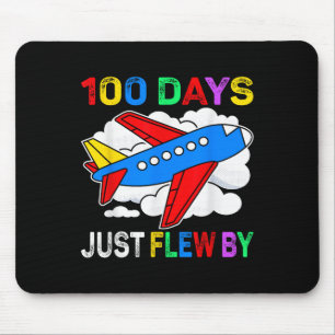 100日が飛行機で100日目に飛行 マウスパッド