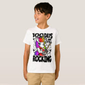 100日たっても元気 - 100日目の学校を楽しもう Tシャツ (正面フル)